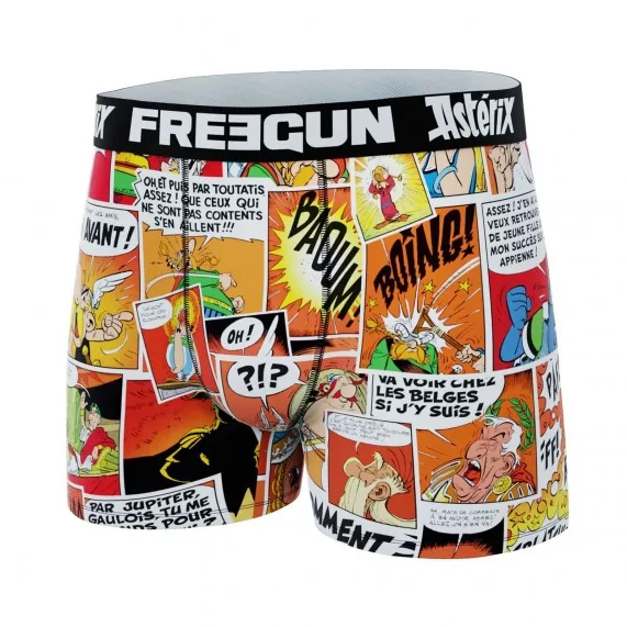 Boxer Mann Mikrofaser "Asterix BD" (Boxershorts Mann) Freegun auf FrenchMarket