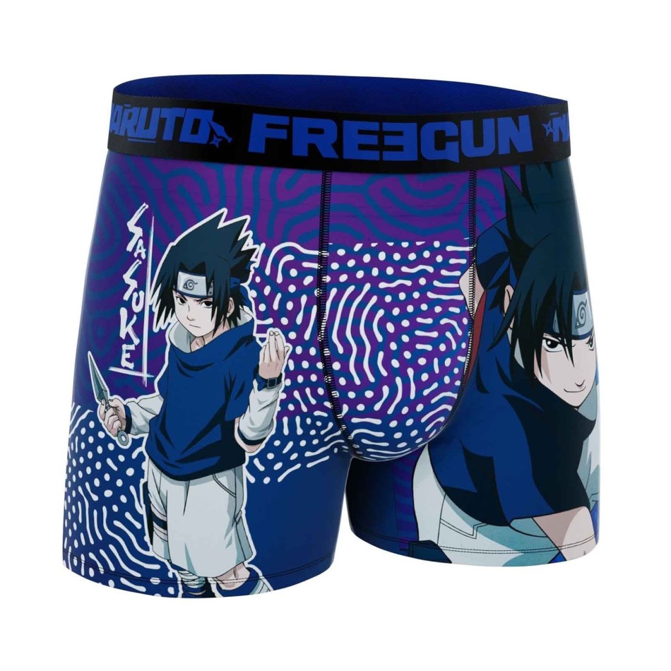 Boxer in microfibra Sasuke Uchiha "Naruto Classic" per uomo (Boxer da uomo) Freegun chez FrenchMarket