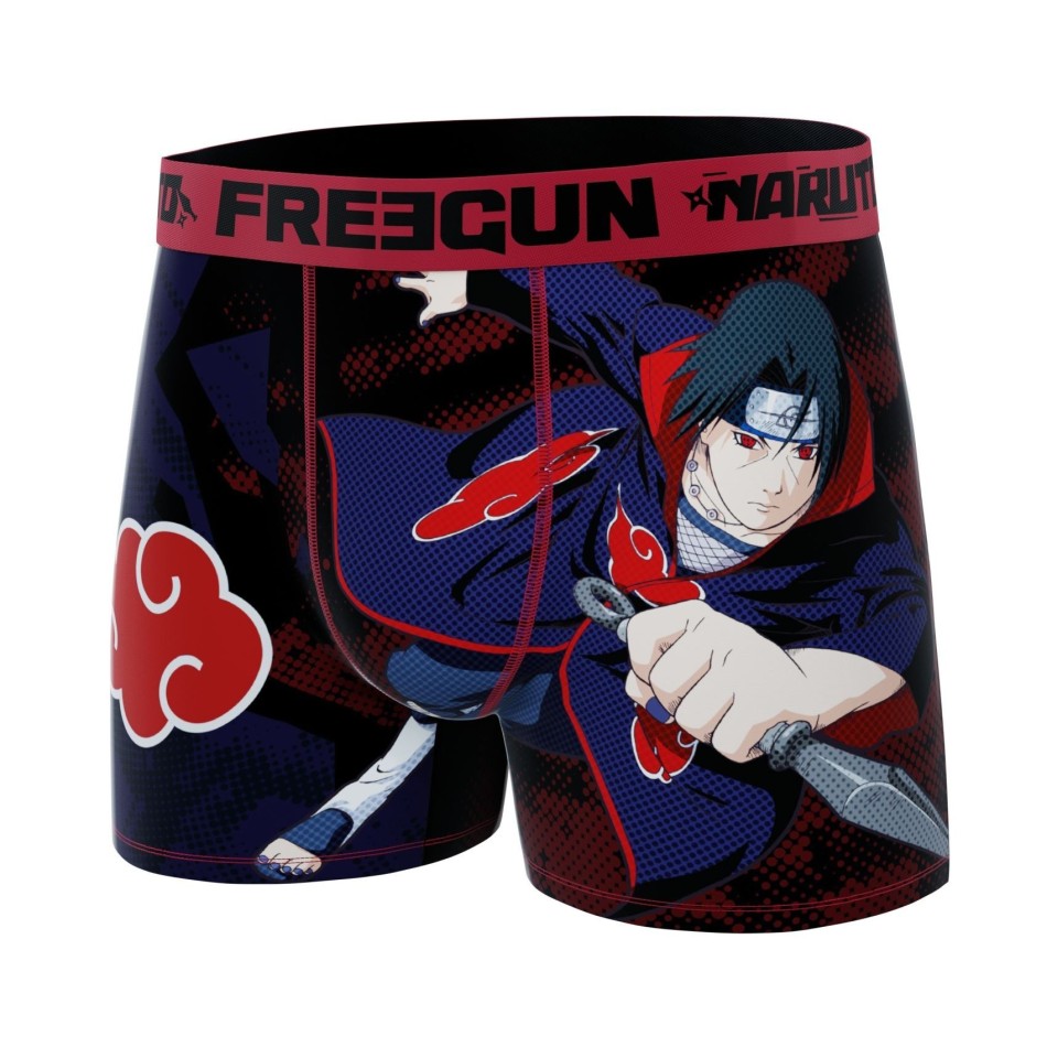 FREEGUN Set med 4 boxershorts för pojkar Naruto Classic | Official Manga Underwear