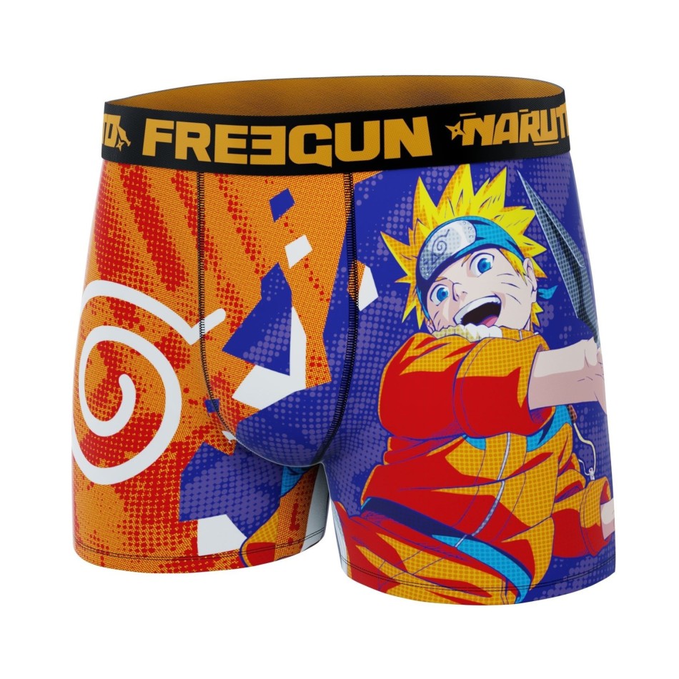 FREEGUN Set med 4 boxershorts för pojkar Naruto Classic | Official Manga Underwear