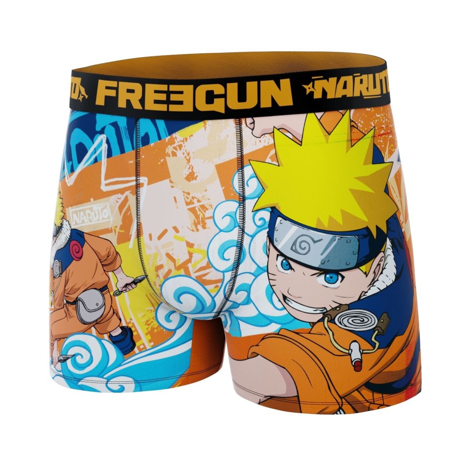 FREEGUN Lot of 4 Boxers Boy Naruto Classic | Official Manga Underwear