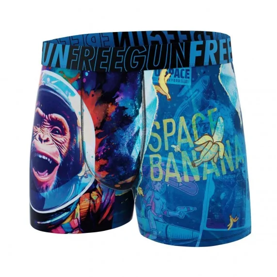 Boxer de microfibra Street Pop-Art 2" para hombre (Calzoncillos para hombre) Freegun chez FrenchMarket
