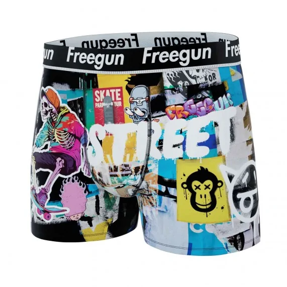 Street Pop-Art 2" Microvezel Boxer voor heren (Herenboxershorts) Freegun chez FrenchMarket