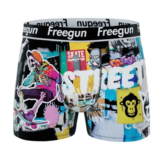 Street Pop-Art 2" Microvezel Boxer voor heren (Herenboxershorts) Freegun chez FrenchMarket