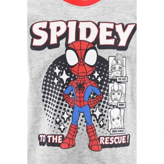 Pigiama corto da ragazzo "Happy To Be Sporty" in cotone Spidey (Set di pigiami) French Market chez FrenchMarket