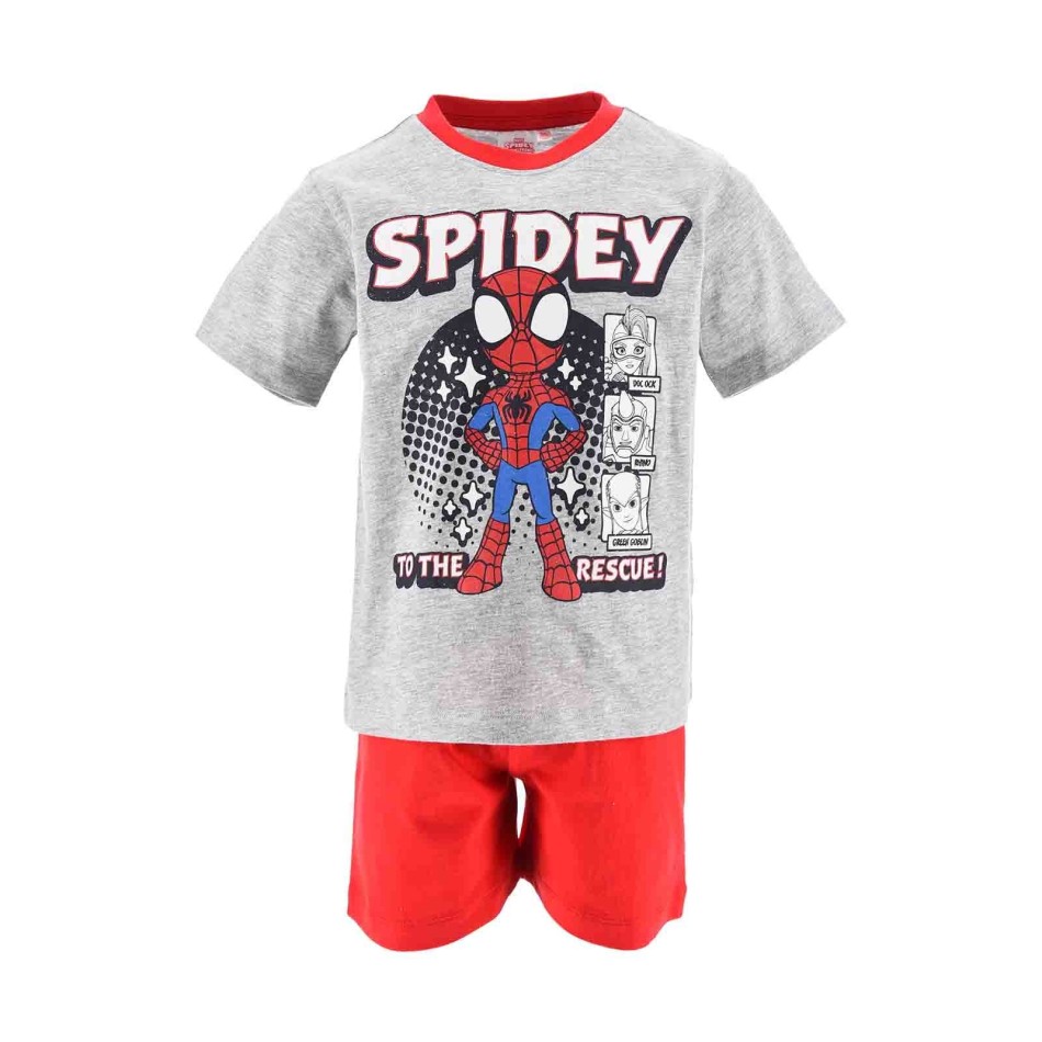 Spidey "Happy To Be Sporty" Boy Cotton Short Pyjamas (Boy's Pyjama Sets) French Market on FrenchMarket