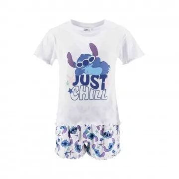 Kurzer Schlafanzug für Mädchen aus Baumwolle "Lilo & Stitch" Surf Club (Ensemble de Pyjama) French Market auf FrenchMarket