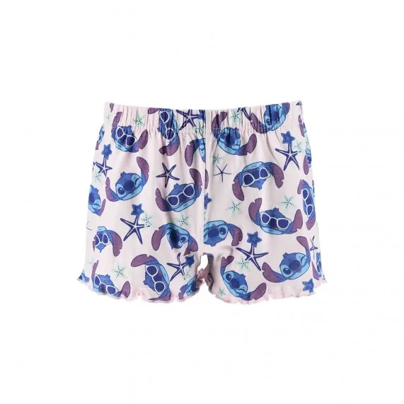 Pyjama Court Fille Coton "Lilo & Stitch" Surf Club (Ensembles de Pyjama) French Market chez FrenchMarket