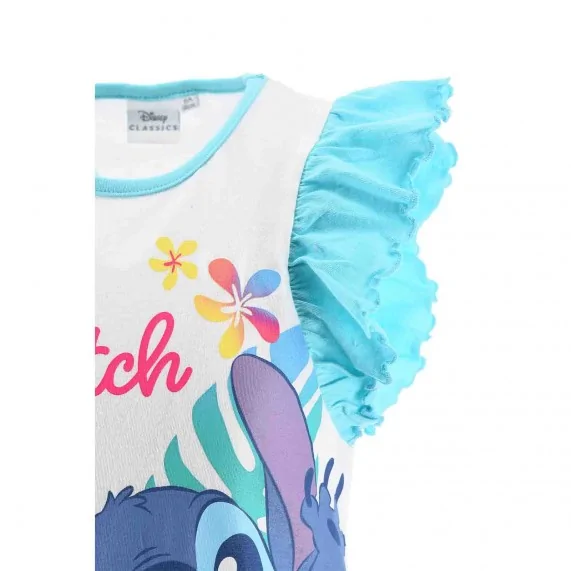 Schlafanzug, kurz, Mädchen, Baumwolle "Lilo & Stitch" Rainbow Smile (Ensemble de Pyjama) French Market auf FrenchMarket