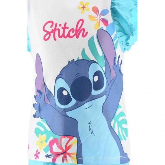 Pyjama Court Fille Coton "Lilo & Stitch" Rainbow Smile (Ensembles de Pyjama) French Market chez FrenchMarket