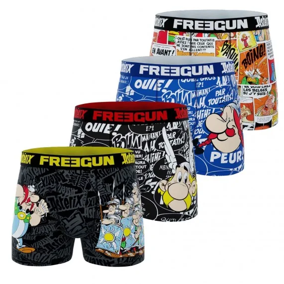 Lote de 4 calzoncillos de microfibra "Astérix y Obélix" para niño (Pack calzoncillos para niño) Freegun chez FrenchMarket Lote de 4 calzoncillos de microfibra "Astérix y Obélix" para niño (Pack calzoncillos para niño) Freegun chez FrenchMarket