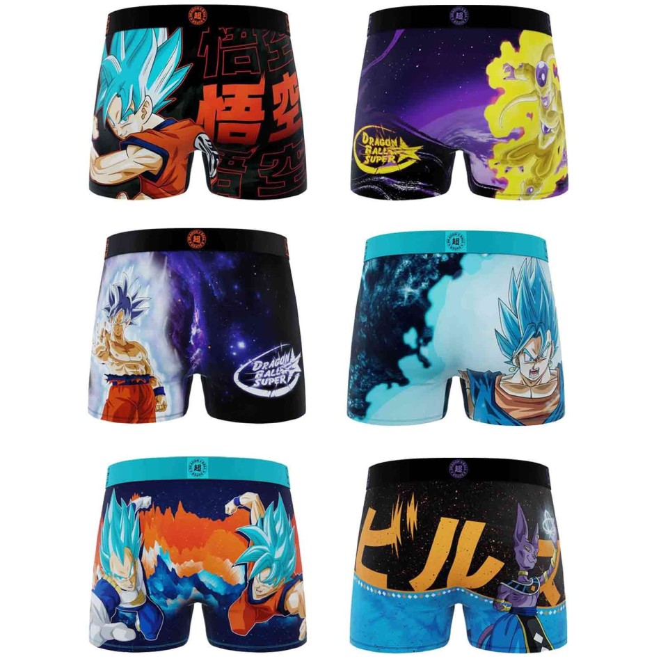 6 st Dragon Ball Super Boxershorts - Underkläder Freegun Män