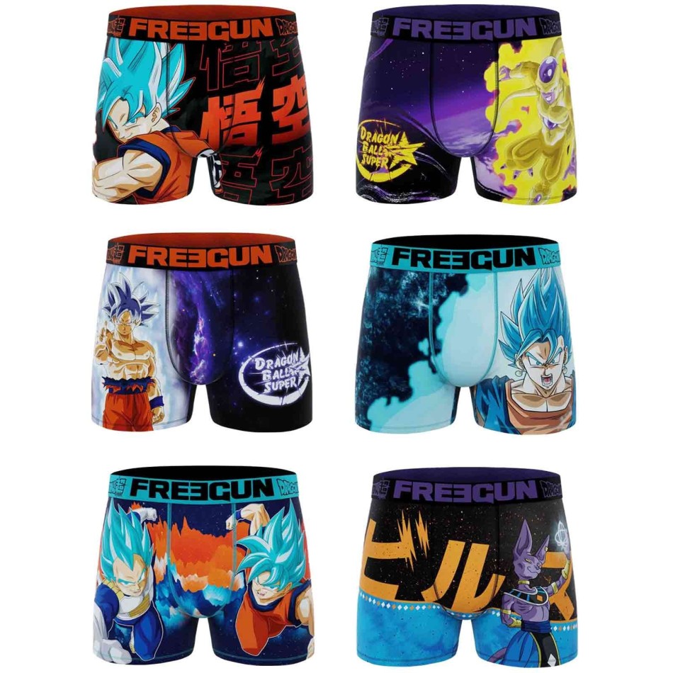 6 st Dragon Ball Super Boxershorts - Underkläder Freegun Män