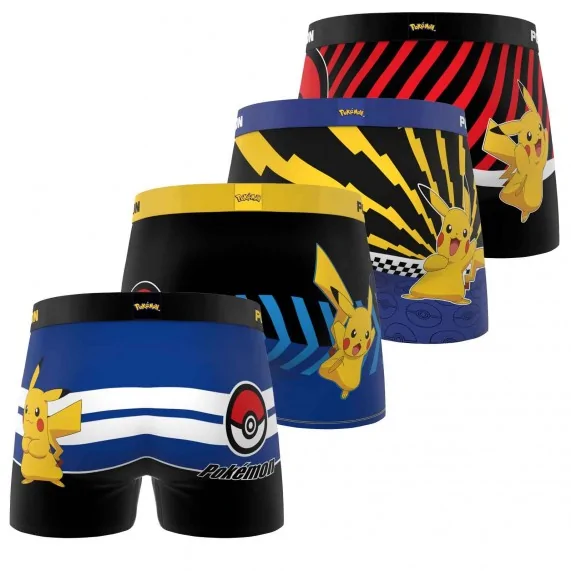 4er-Pack Boxershorts, Jungen, Pokemon Pikachu (Boy's Boxershorts Pack) Freegun auf FrenchMarket 4er-Pack Boxershorts, Jungen, Pokemon Pikachu (Boy's Boxershorts Pack) Freegun auf FrenchMarket