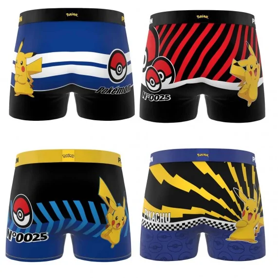 Set van 4 Pokemon Pikachu Jongens Boxershorts (Set jongensboxershorts) Freegun chez FrenchMarket Set van 4 Pokemon Pikachu Jongens Boxershorts (Set jongensboxershorts) Freegun chez FrenchMarket
