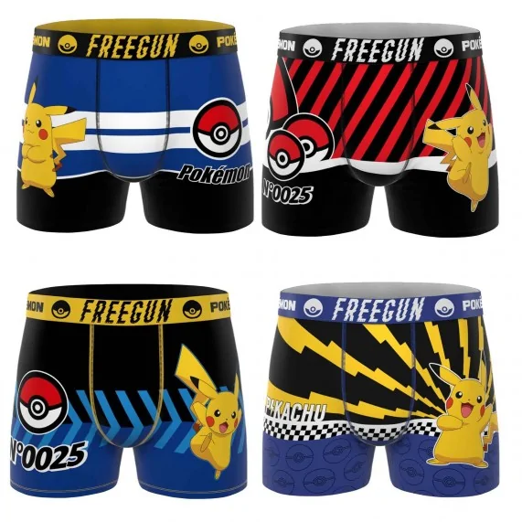 4er-Pack Boxershorts, Jungen, Pokemon Pikachu (Boy's Boxershorts Pack) Freegun auf FrenchMarket 4er-Pack Boxershorts, Jungen, Pokemon Pikachu (Boy's Boxershorts Pack) Freegun auf FrenchMarket