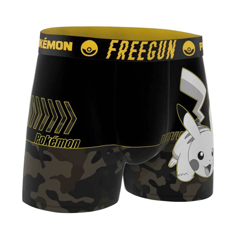 Juego de 4 bóxers Pokemon Pikachu para hombre (Calzoncillos para hombre) Freegun chez FrenchMarket