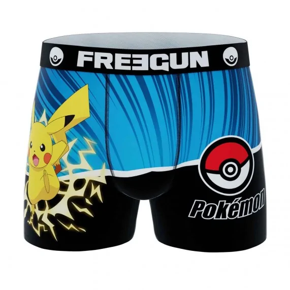 Boxer de microfibra "Pokemon Pikachu" para hombre (Calzoncillos para hombre) Freegun chez FrenchMarket