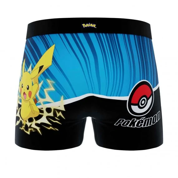 Boxer de microfibra "Pokemon Pikachu" para hombre (Calzoncillos para hombre) Freegun chez FrenchMarket