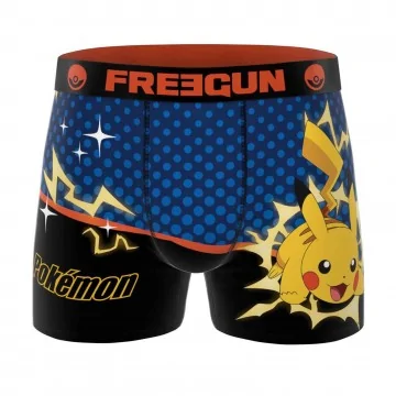 Boxer in microfibra "Pokemon Pikachu" per uomo (Boxer da uomo) Freegun chez FrenchMarket