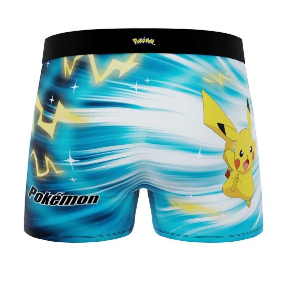 Boxer in microfibra "Pokemon Pikachu" per uomo (Boxer da uomo) Freegun chez FrenchMarket