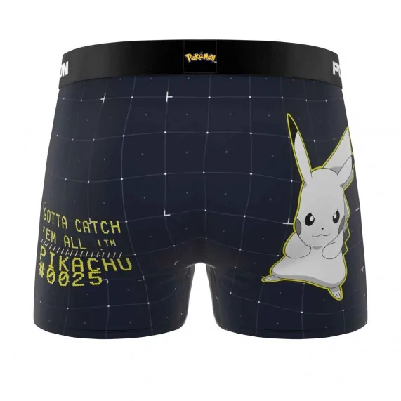 Boxer Homme Microfibre "Pokemon Pikachu" (Boxers Homme) Freegun chez FrenchMarket