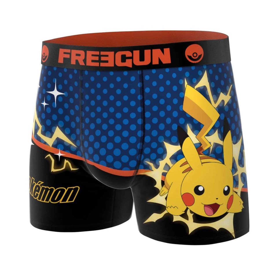 Set om 3 Pokémon Pikachu Boxershorts - för män Freegun | Komfort & Geek-stil