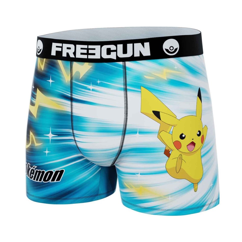 Set om 3 Pokémon Pikachu Boxershorts - för män Freegun | Komfort & Geek-stil