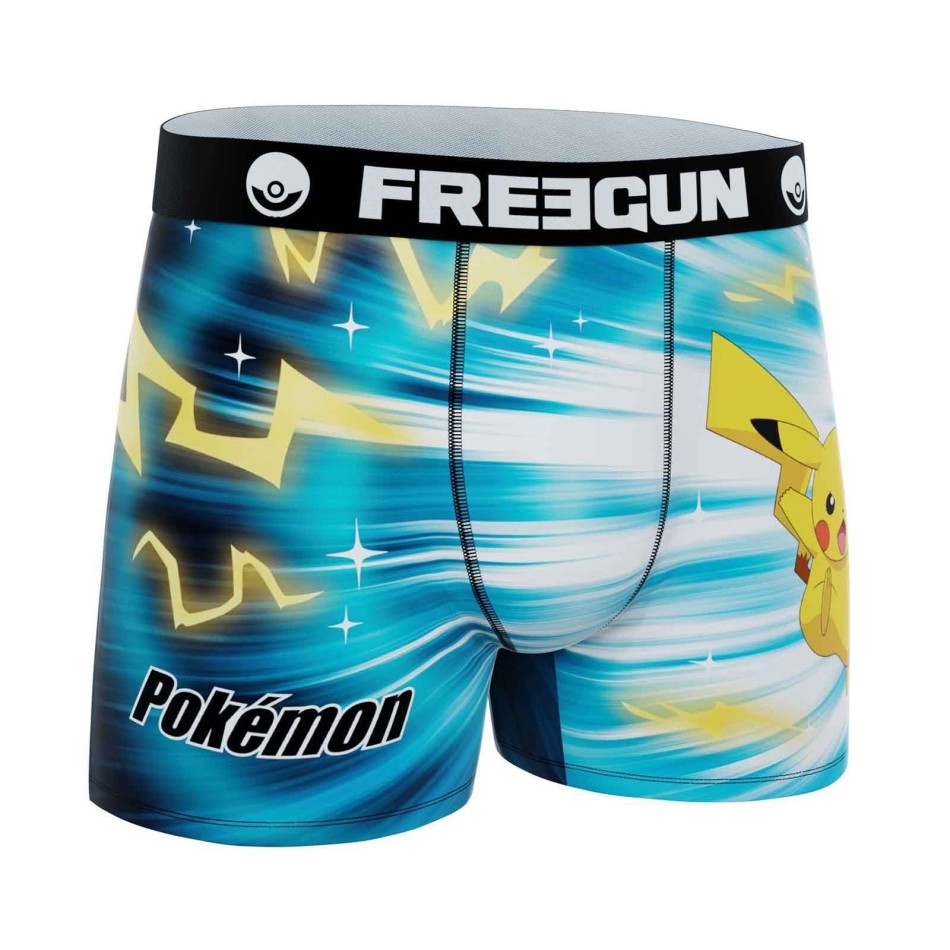 Set om 3 Pokémon Pikachu Boxershorts - för män Freegun | Komfort & Geek-stil