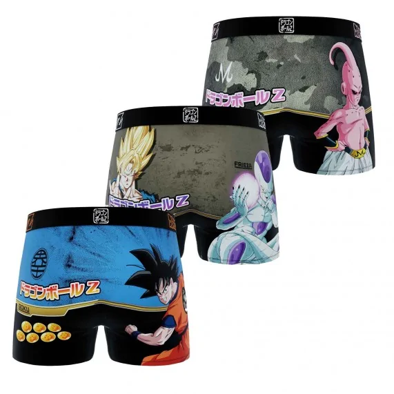 Set van 3 Dragon Ball Z jongensboxershorts (Set jongensboxershorts) Freegun chez FrenchMarket