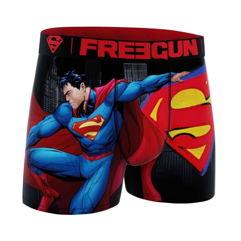 FREEGUN Superman-boxerset 3 för män - DC Comics Official