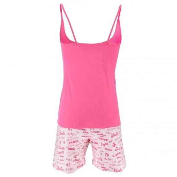 Pigiama corto donna in cotone "Barbie" Azzura (Set di pigiami) French Market chez FrenchMarket