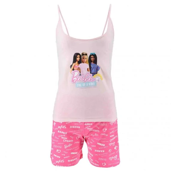 Pijama corto de algodón para mujer "Barbie" Azzura (Conjuntos de pijama) French Market chez FrenchMarket
