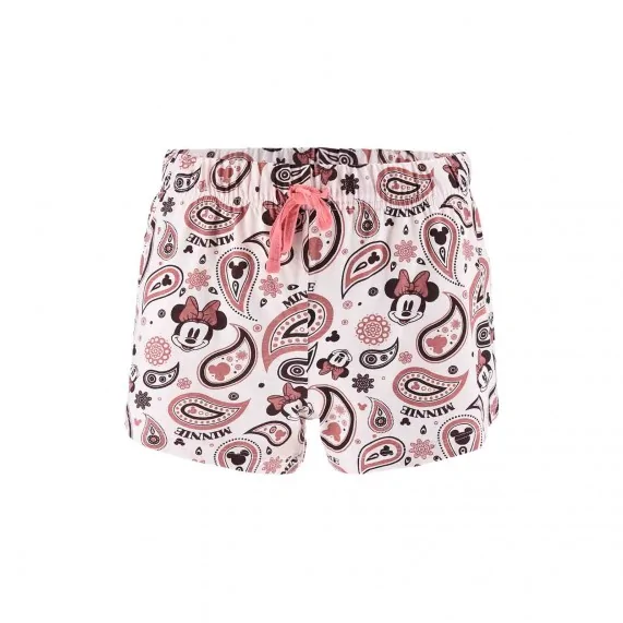 Pijama corto de algodón con estampado Paisley "Minnie Mouse" para mujer (Conjuntos de pijama) French Market chez FrenchMarket