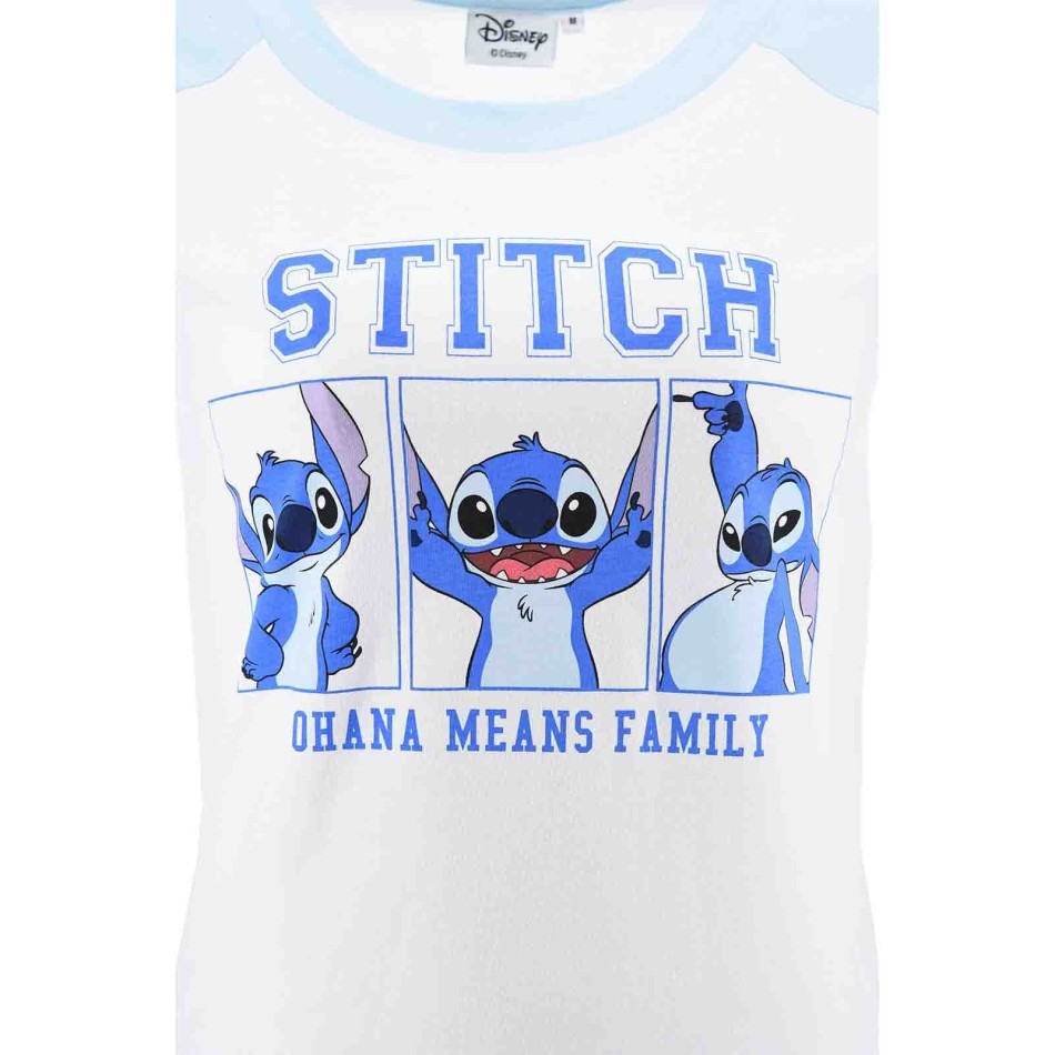 Lilo & Stitch" Cotton Women's Short Pyjamas Ohana Means Family (Pyjama Sets) French Market on FrenchMarket