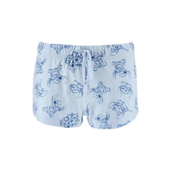 Pigiama corto in cotone da donna "Lilo & Stitch" Angel (Set di pigiami) French Market chez FrenchMarket