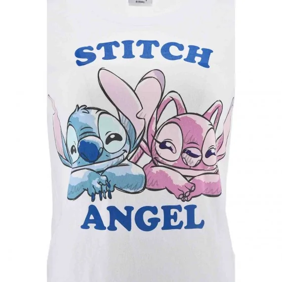 Pigiama corto in cotone da donna "Lilo & Stitch" Angel (Set di pigiami) French Market chez FrenchMarket