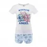 Pigiama corto in cotone da donna "Lilo & Stitch" Angel (Set di pigiami) French Market chez FrenchMarket