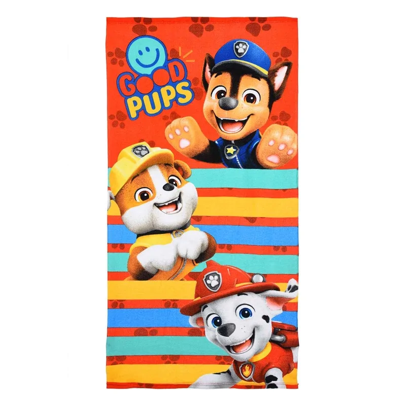 French Market - Serviette de Plage La Pat' Patrouille "Paw Patrol" Orange Taille Unique