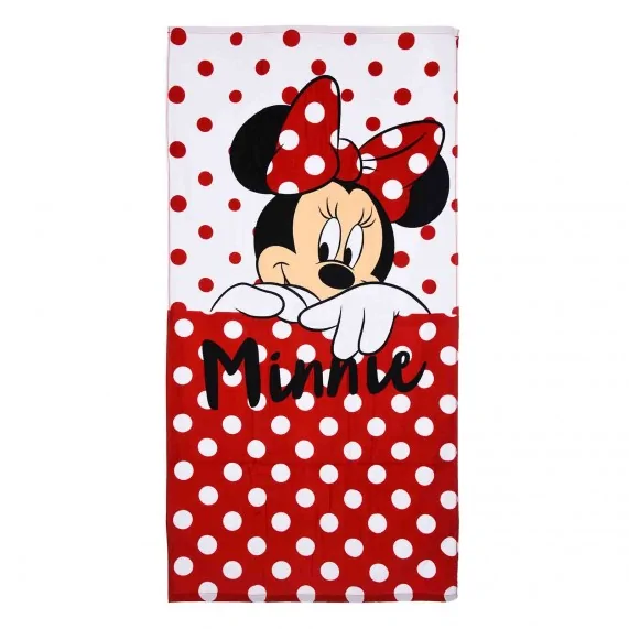 Asciugamano da spiaggia in cotone Disney Minnie Mouse "Surf Club (Asciugamani da bagno) French Market chez FrenchMarket