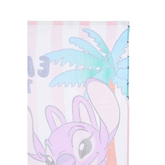 Serviette de Plage Coton Lilo & Stitch "Sweet Summer Time" (Serviettes de Bain) French Market chez FrenchMarket