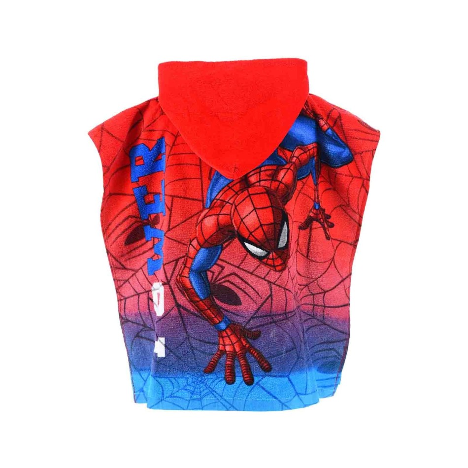 Marvel Spider-Man "Power" Badcape med huva | 100% bomull