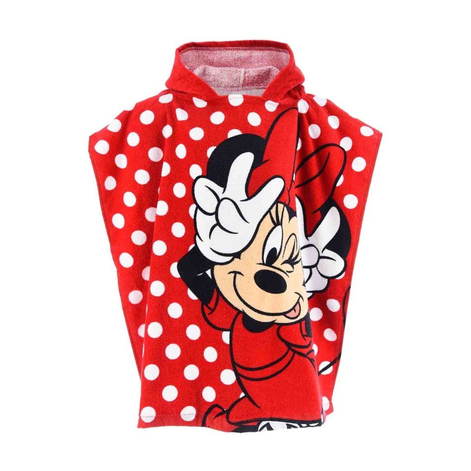 Disney Minnie Mouse Heritage Badcape med huva 100% bomull