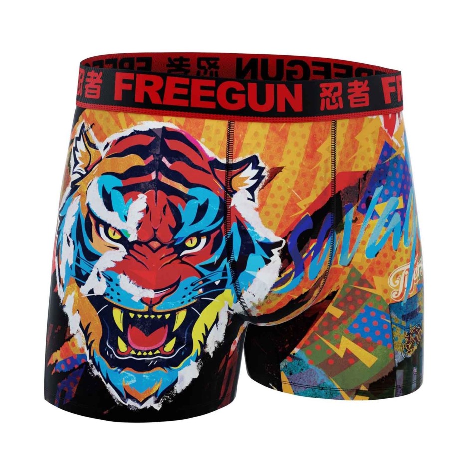 Set di 6 boxer Street Graffiti per uomo (Boxer da uomo) Freegun chez FrenchMarket