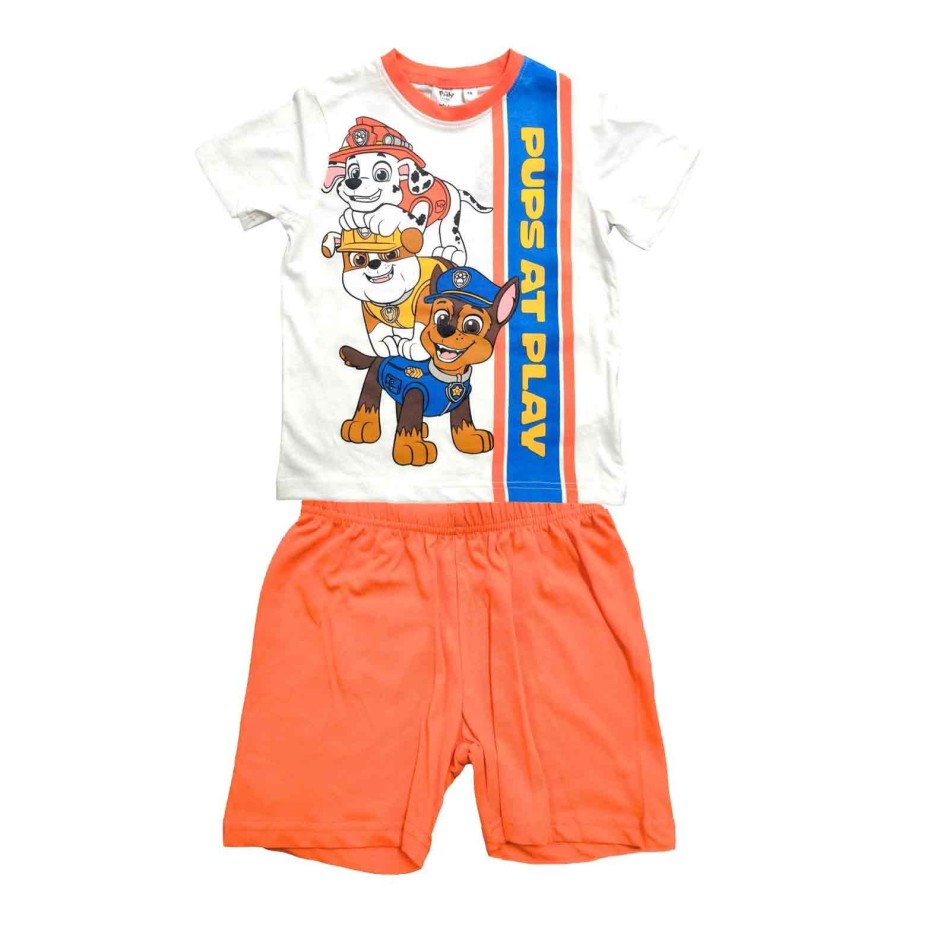 Pyjamas Kort Pojke Bomull Patrol "Colors Explosion