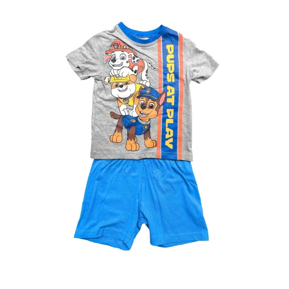 Pyjamas Kort Pojke Bomull Patrol "Colors Explosion