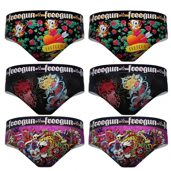 Pack of 6 Women's Boxers (Boxers) Freegun on FrenchMarket