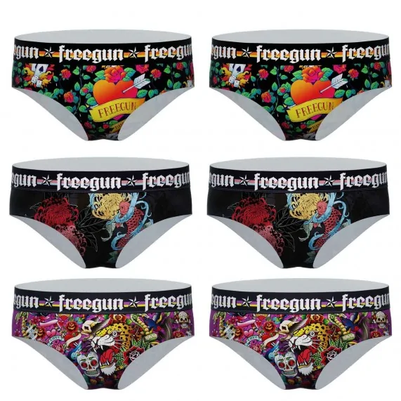 Pack of 6 Women's Boxers (Boxers) Freegun on FrenchMarket