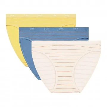 3er Set Cotton Stretch Fancy Panties "Les Pockets de Dim" (Höschen) Dim auf FrenchMarket