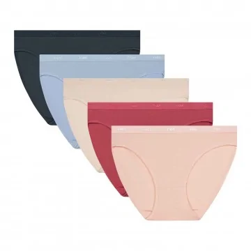Set of 5 Cotton Stretch Panties "EcoDim" (Panties) Dim on FrenchMarket